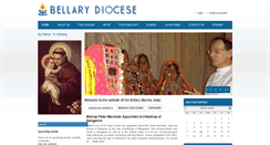 Desktop Screenshot of bellarydiocese.in