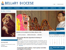 Tablet Screenshot of bellarydiocese.in